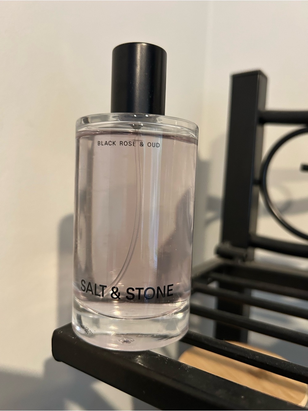 Salt & Stone Black Rose & Oud Body Mist - Light Pink Clear Bottle